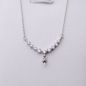 Collar de Plata S925 para Mujer, Cadena Personalizada para Clavícula con Colgante de Perla, Accesorio de Moda DIY - Product Image 5