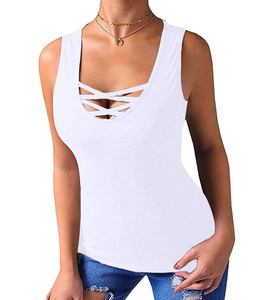 Comprar Camiseta sin Mangas Personalizada para Mujer, Camiseta de Yoga para Mujer, Camiseta Deportiva para Mujer - Product Image 4