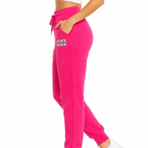 <b>Women</b> Fleece Sweatpants High Waist Drawstring Relaxed Fit Casual <b>Joggers</b> With Pockets Letter Print Right <b>Leg</b> Autumn Wear - Product Image 3