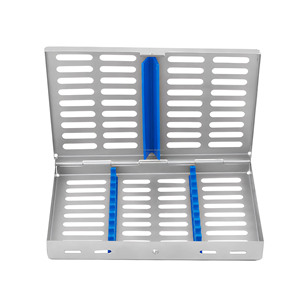 10 instruments, cassette de stérilisation dentaire, plateau autoclave en acier inoxydable, designs personnalisés, prix de gros - Product Image 4