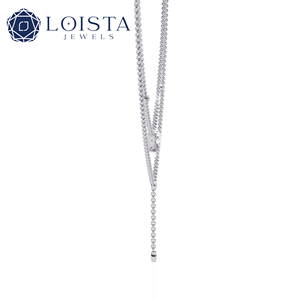 Collar de Lujo Europeo Americano de Alta Gama con Diamantes Completos, Colgante de Moda Sencillo, Cadena de Clavícula de Tendencia, Estilo Celebridad Online - Product Image 3
