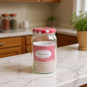 Bouteille de stockage en verre 6U 2L, élégante, capacité de 2 litres, pour l'organisation de la maison - Product Image 2