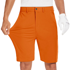 Shorts de golf pour hommes 100% polyester, respirants, légers, à séchage rapide, avec taille élastique, pour un usage décontracté en plein air, shorts de golf pour hommes - Product Image 3
