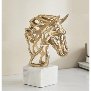 Escultura de Caballo Metálico Bailarín sobre Base, Decoración para el Hogar, Figura de Animal para Mesa, Adorno Antiguo, Decoración Rústica - Product Image 5