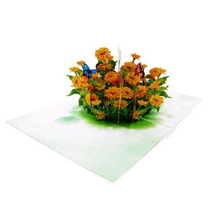 Tarjeta Pop-Up con Diseño de Flor de Margarita Amarilla, Ideal para Regalos de San Valentín o Acción de Gracias, Manualidades de Papel, Diseño Personalizado con Láser - Product Image 5