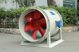 Ventilateur axial électrique 380V à roulement à billes OBM en métal pour l'extraction des fumées et des gaz dans les sous-sols, haute température - Product Image 3