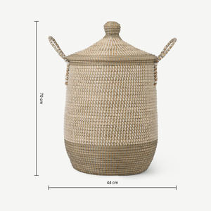 Cesta de Almacenamiento de Mimbre Hecha a Mano con Tapa para Organización del Hogar y Exhibición en Tiendas, Proveedor Mayorista - Product Image 5