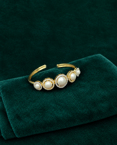 Gold Plated <b>Pearl</b> Cluster Adjustable <b>Bracelets</b> <b>For</b> <b>Women</b> Elegant <b>Women</b> Party Jewelry Gifts <b>Women</b> Fashion Jewellery Manufacturers - Product Image 5