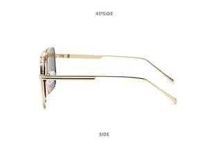 Lmamba 0329 Fashionable Punk Metal Hollowed-out <b>Sunglasses</b> Reflective Mirror Classic Double Bridge <b>Sunglasses</b> - Product Image 3