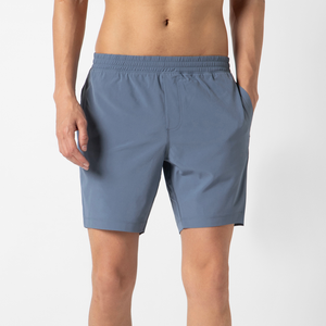 Shorts décontractés pour hommes, en coton mélangé, confortables, pour l'été, style uni, pour les occasions décontractées. - Product Image 1