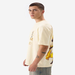 Camiseta de gran tamaño personalizada de alta calidad Hip Hop Boxy Drop Graphic Heavyweight Luxury Blank Heavy Cotton Streetwear para hombres - Product Image 3