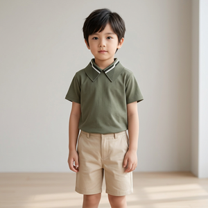 Double Knit Jacquard Polyester Fabric Rib Collar for Children's Clothing Short Sleeve T-shirt Leader <strong>Cuff</strong> - Product Image 6