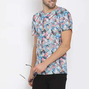 Camiseta de sublimación 100% algodón para hombre a precio económico, venta al por mayor, logotipo personalizado impreso, corte holgado. - Product Image 4