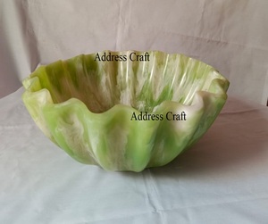 ชามเรซิ่นวีนัสลายวนแบบพิเศษ ราคาโรงงานโดยตรง ชามผลไม้เรซิ่นลายหินอ่อน ชามสลัดเรซิ่น สำหรับใช้ในบ้าน โรงแรม ห้องครัว โต๊ะอาหาร - Product Image 5