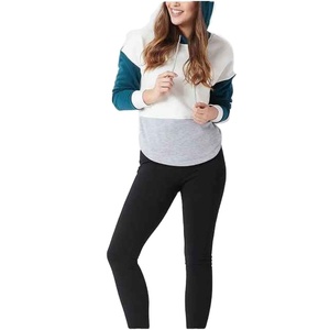 ชุดเซ็ตเสื้อฮู้ดดี้และกางเกงขาสั้นผ้าฟลีซ 180 กรัม รุ่นใหม่ล่าสุด แฟชั่นลำลองสำหรับฤดูร้อน ผ้าโพลีเอสเตอร์ผสมสแปนเด็กซ์ ความยาวเหนือเข่า สำหรับผู้หญิง - Product Image 4