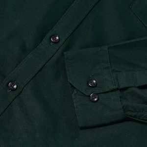 เสื้อเชิ้ตอ๊อกซ์ฟอร์ดแขนยาว Apex Cotton สำหรับผู้ชาย ผ้าฝ้าย 100% เสื้อเชิ้ตทำงานลำลองติดกระดุม มีกระเป๋า - Product Image 4