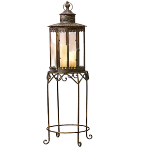 Maravilloso diseño de farol colgante de metal negro para interiores y exteriores, para decoración del hogar y jardín, a bajo precio. - Product Image 2