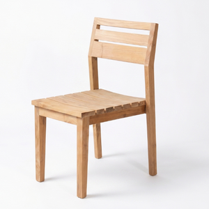 Modern Entna <b>Stackable</b> Outdoor <b>Dining</b> <b>Chair</b> Durable Solid Teak Wood for Indoor/Outdoor Use Eco-Friendly Villa & Kitchen <b>Dining</b> - Product Image 2