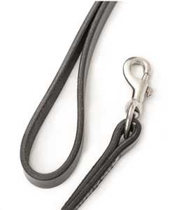 สายจูงสุนัข Annabelle Equestrian คุณภาพสูง หนังสีดำล้วน ทนทาน ดีไซน์เรียบง่าย สำหรับสุนัข - Product Image 4