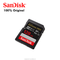 Carte mémoire SD SanDisk 128G Extreme PRO SDXC-SDSDXEP-128G-GN4IN UHD1 C10, U3, V60, UHS-II, 6K et 4K