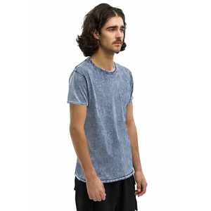 Camiseta de Manga Corta para Hombre con Lavado Ácido, Fabricada en Pakistán, con Logotipo Personalizado 2026 - Product Image 6