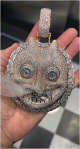 เครื่องประดับฮิปฮอปแบบสั่งทำพิเศษ เพชรโมอิสซาไนต์ VVS แฟชั่น จี้เงินแท้ 925 ชุบโรเดียม พร้อมใบรับรอง GRA สำหรับความหรูหรา - Product Image 2