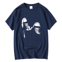 T-shirt à manches courtes, coupe classique, décontracté, personnalisé, imprimé, uni, teint, motif uni, unisexe, respirant, mélange de coton, 220g