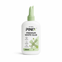 Colle blanche PINIX 250g PVA lavable non toxique pour l'école, l'artisanat, le papier, le bois, les loisirs créatifs pour enfants, la menuiserie, en bouteille, vente en gros, usine, OEM