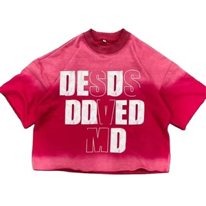 Impression Dtg personnalisée t-shirt graphique hommes soleil délavé à l'acide 250 Gsm surdimensionné Boxy Fit Streetwear t-shirt pour hommes - Product Image 2