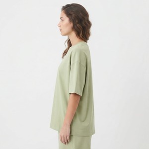 Summer Logo Women's Comfortable Casual Oversized T-Shirt Shorts Multiple Color Street Wear Cotton <b>Twin</b> <b>Set</b> For Casual Wear - Product Image 3