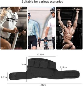 Gants d'entraînement avec bandes de maintien pour les poignets, demi-doigts, fermeture à lacets, légers, pour hommes et femmes, pour la musculation, le cyclisme, la gym, le fitness, le cross-training - Product Image 3