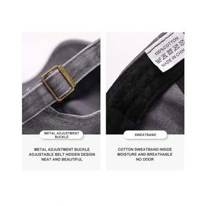 Gorras de Béisbol Personalizadas Lisas Extra Grandes, Sublimadas, Bordadas, Ajustadas, Vintage, Desgastadas, Negras, con Cierre a Presión para Hombre - Product Image 5