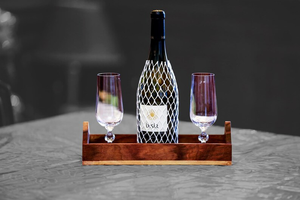 Nouveau Plateau de Service en Bois Écologique, Forme Personnalisée, Finition Huilée, avec Poignée Indienne Fantaisie, Couleur Marron - Product Image 5