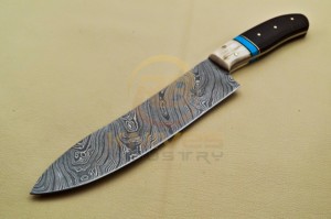 Couteau de chef en acier Damas forgé à la main, vente en gros d'usine, couteau de cuisine, logo personnalisé OEM - Product Image 3