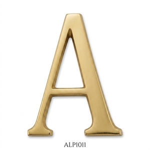 Letras de latón macizo personalizadas en 3D, letreros de metal dorado para logotipos de oficinas corporativas y señalización exterior de edificios. - Product Image 3