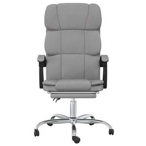 เก้าอี้สำนักงานปรับเอนสีเทาอ่อน - Product Image 3