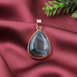 Top Quality Botswana Agate Teardrop Pendant 925 Silver Rose Gold Yellow Gold Plated Handmade Gemstone Jewelry <b>Gift</b> <b>for</b> Women <b>Her</b> - Product Image 3