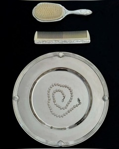 Luxury Statement Platter with Heritage Floral Engraving Ornate Metal Border for Dining Antique Silver Plated <b>Food</b> Serving <b>Tray</b> - Product Image 4