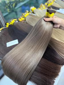 Vente en gros 12A d'extensions humaines à donneur unique brut couleur naturelle droite Machine à vague naturelle Double cuticule vietnamienne alignée - Product Image 3