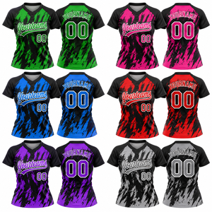 Camiseta de Softbol Sublimada Personalizada para Mujer, Ligera, Transpirable, Uniforme de Equipo Personalizado, Camiseta de Softbol Femenino OEM Privado L - Product Image 2