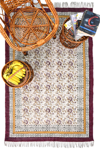 Alfombras de Algodón NYKO MART al por Mayor, Alfombras Hechas a Mano de Estilo Bohemio Indio con Diseño Floral, Ecológicas, de Tamaño Personalizado para Decoración del Hogar - Product Image 2