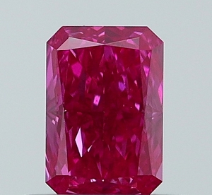 Diamant de laboratoire CVD rose vif fantaisie 0,57 ct VS1 taille radiant, en vrac, pour la fabrication de bijoux - Product Image 1