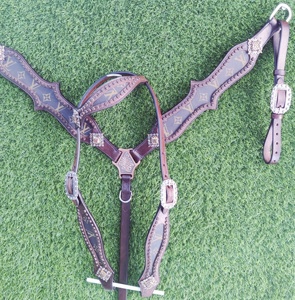 Juego de tachuelas para cabezal occidental con ajuste de latón macizo Marca personal disponible Cabezal y coraza occidental a precio barato - Product Image 4