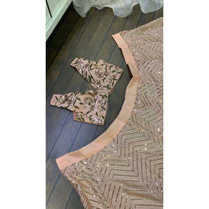 ชุดเลเฮนกา โชลี ผ้าออร์แกนซ่า แต่งระบาย สำหรับงานปาร์ตี้และงานกลางคืน - Product Image 4