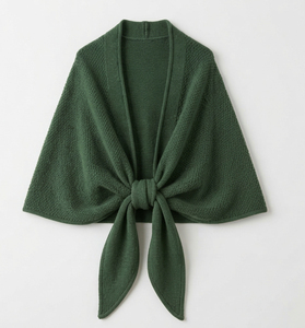 Fashionable Simple Knitted New Spring and Autumn Cross Knit Shawl Outside with Decorative Ins Vest - Product Image 4