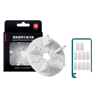Five Color Nail Tips Practice Display Stand Gel Polish DIY Training <b>Holder</b> for Nail Art <b>Makeup</b> Use - Product Image 2
