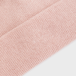 Gorro de Punto Cálido con Diseño de Bordado Personalizado, 100% Acrílico, Ajustable, con Botón de Color en Contraste, para Hombre y Mujer, Estilo Urbano de Invierno - Product Image 2