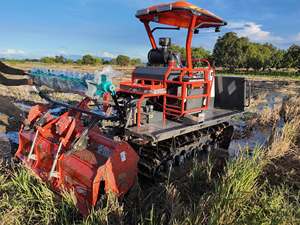 Tracteur agricole à chenilles HOGICO HG80VN 80 CV 2RM, transmission par engrenages robuste, machine agricole de haute performance, orange, 2710 kg - Meilleure vente - Product Image 4