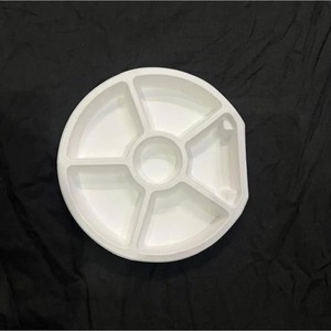 Best Quality 9 Inch 6CP Round Plate <b>Pulp</b> Moulded Disposable Heavy Duty Compostable Food Plate for Commercial Catering Services - Product Image 5