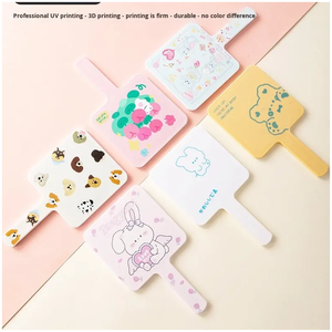 Espejo Cosmético de Doble Cara con Acabado Plateado y Asa, con Logotipo Personalizado, para Maquillaje - Product Image 4